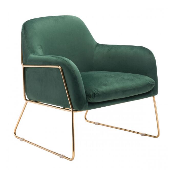 Nadir Arm Chair Green Velvet image 1