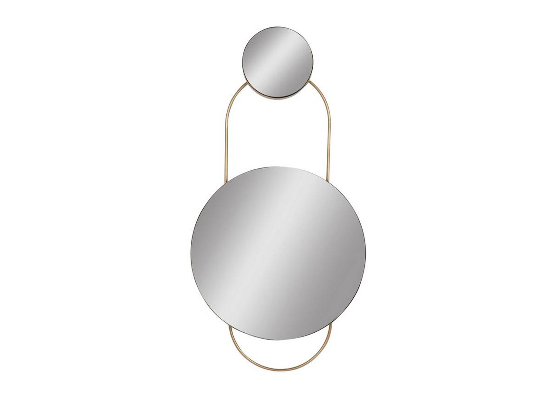 39" Espejo de Pared Dorado image 1