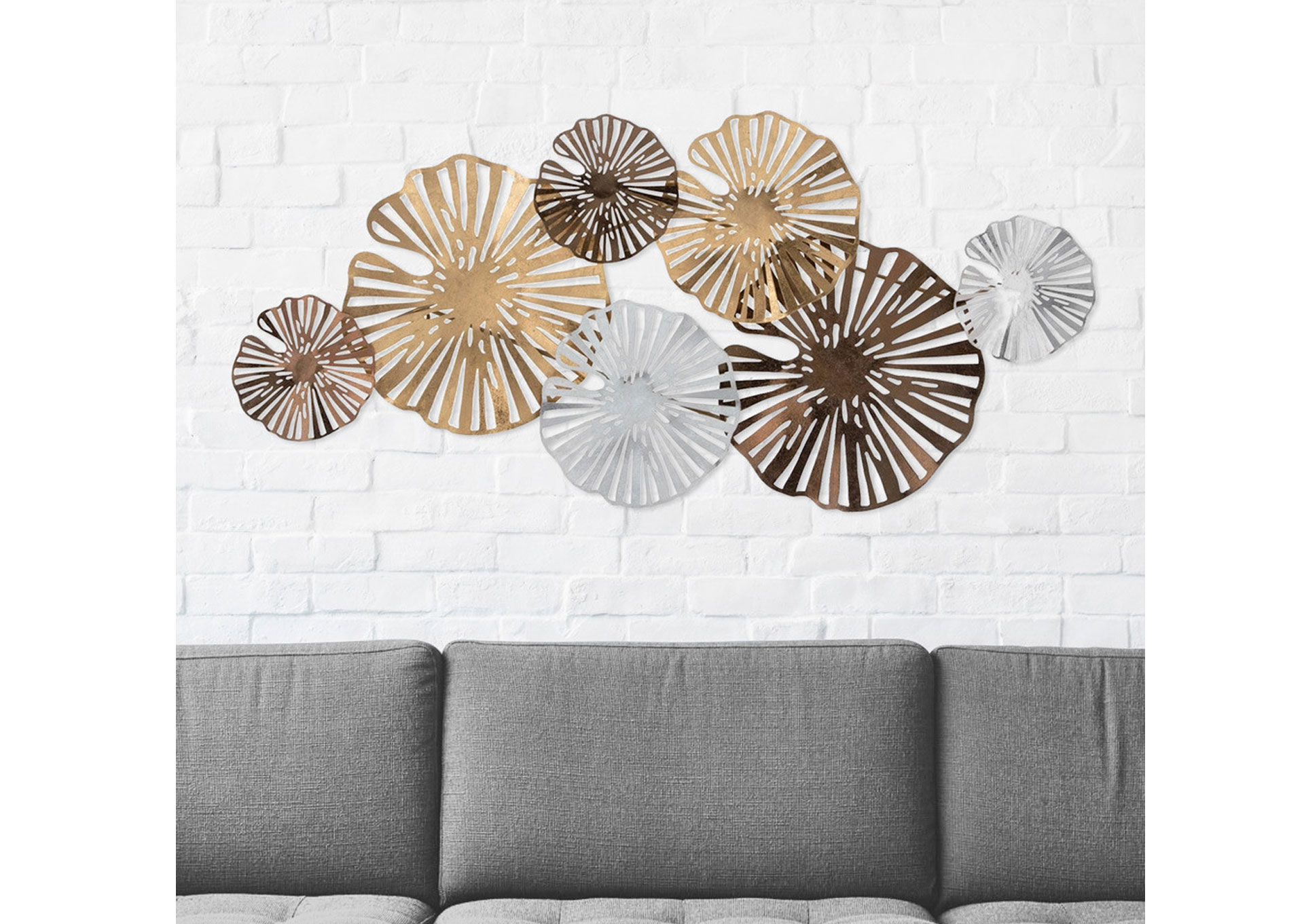 Decoración de Pared Floral de Metal 41" image 1