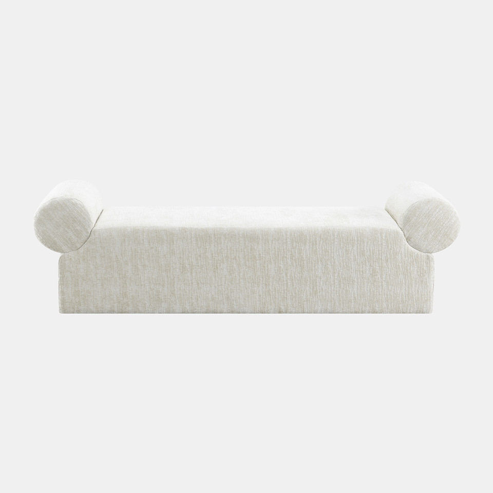 Flared Arms Bench - Ivory image 1