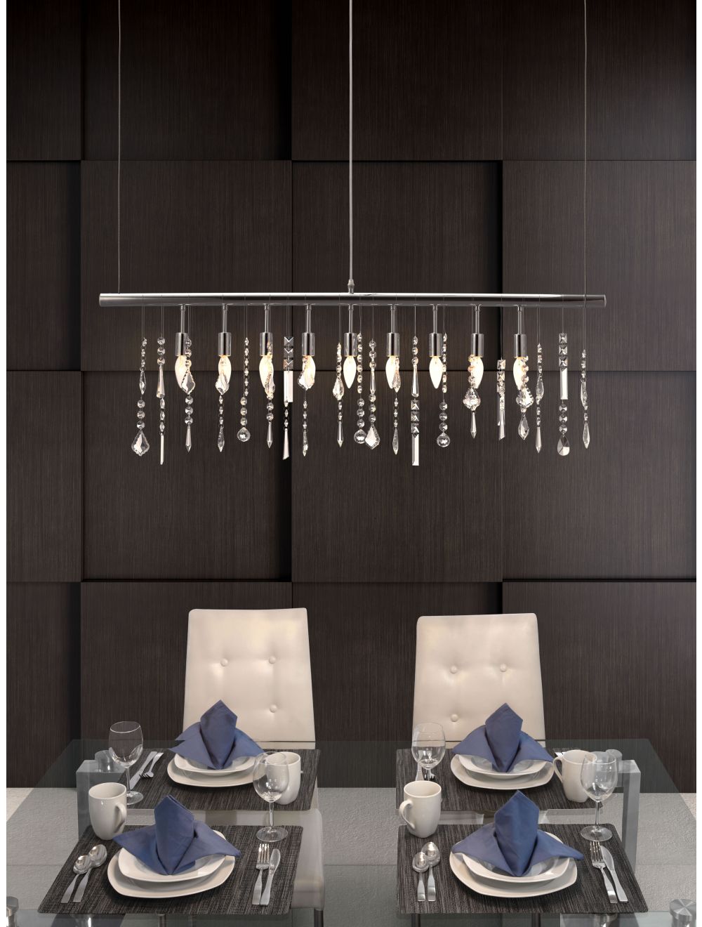 Shooting Stars Ceiling Lamp Chrome image 1