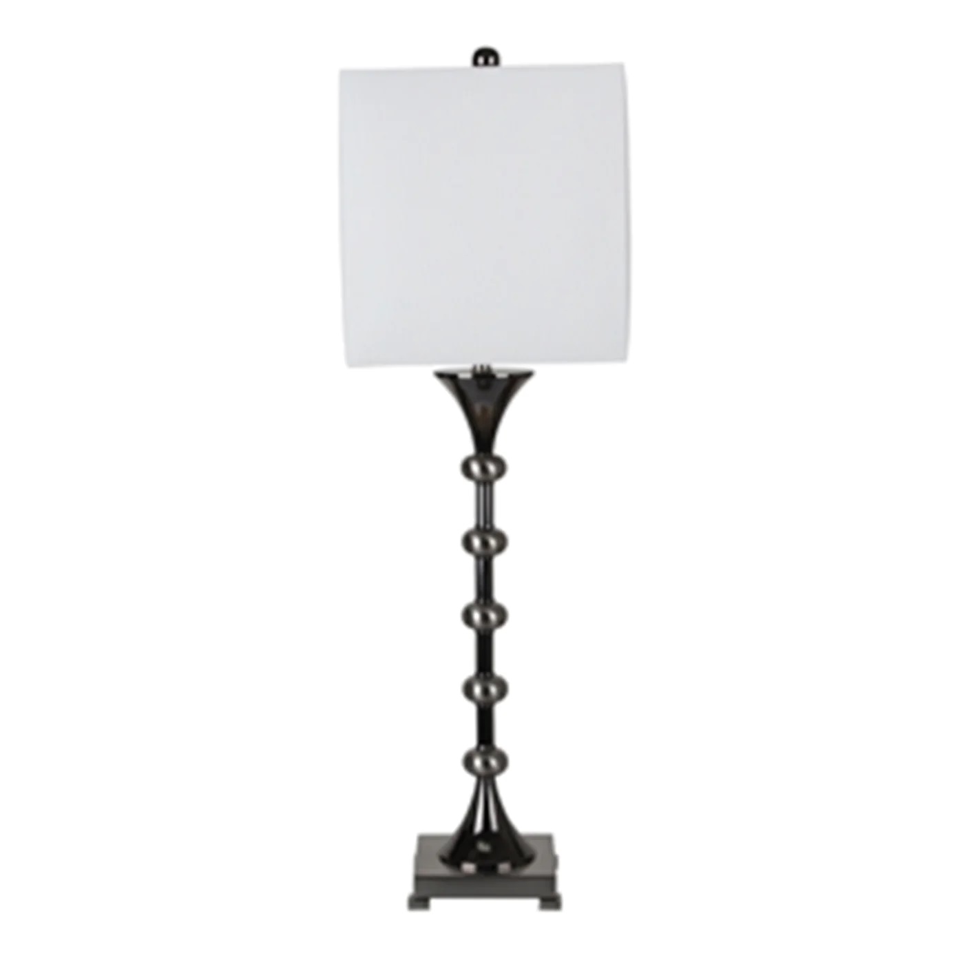 Lámpara de mesa de metal con 5 bolas de 36", plateado/negro image 1