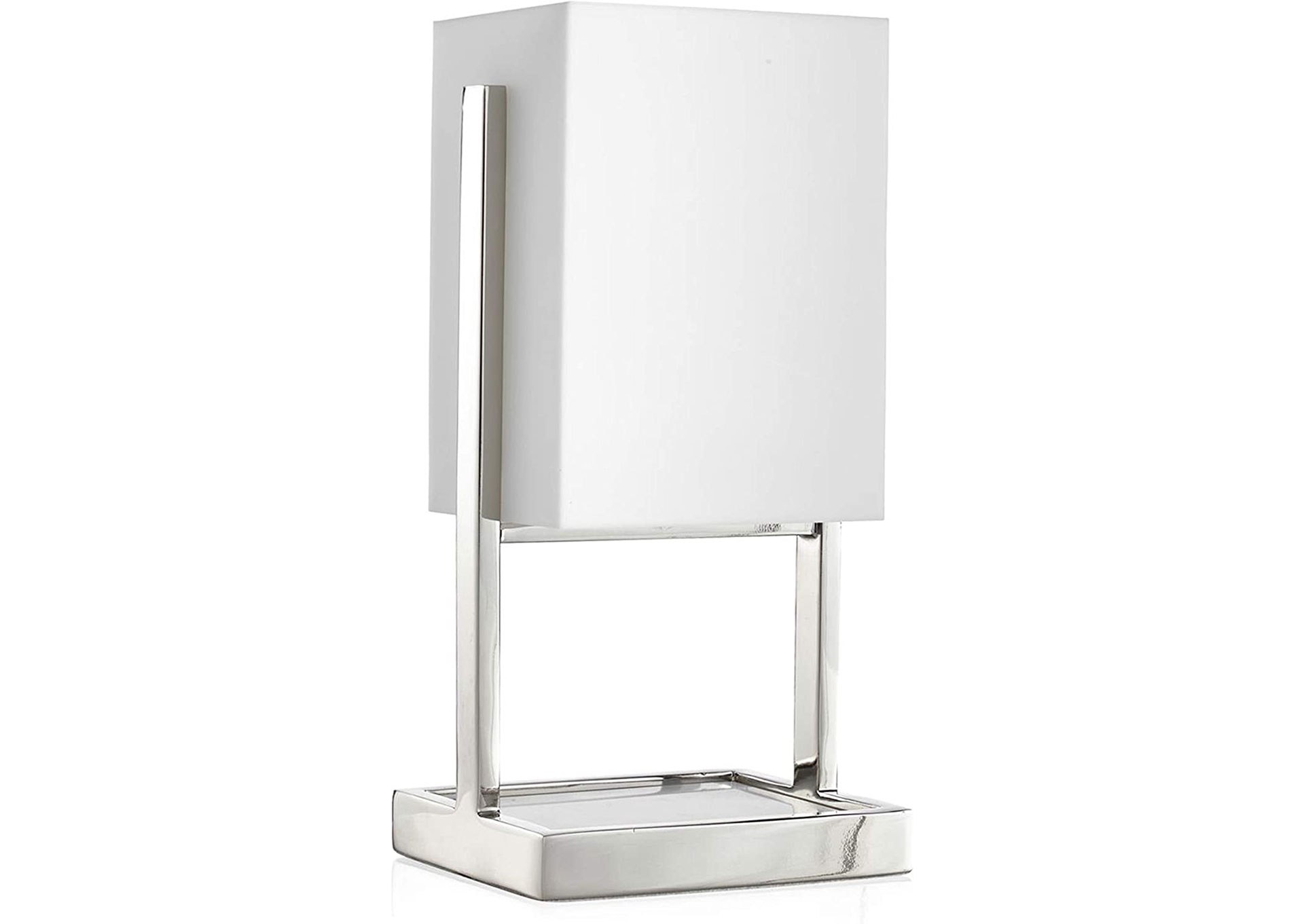 Lámpara de mesa de metal con base de mármol image 1