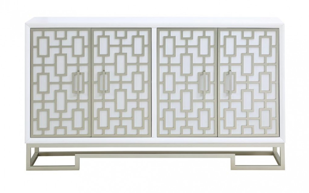 Dreamy White Credenza image 1