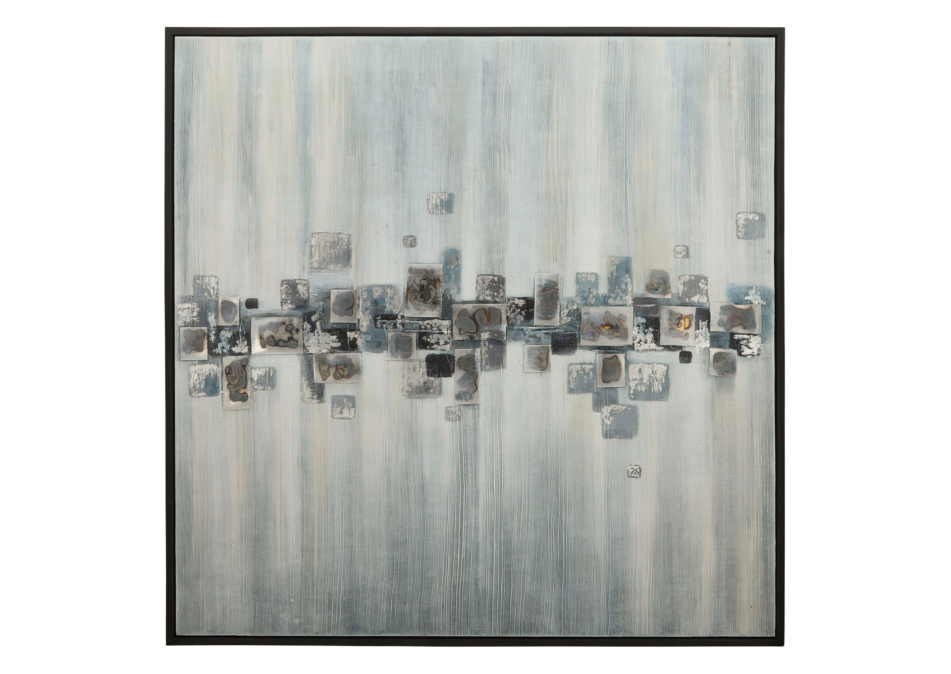 52x52 Lienzo Abstracto Negro image 1