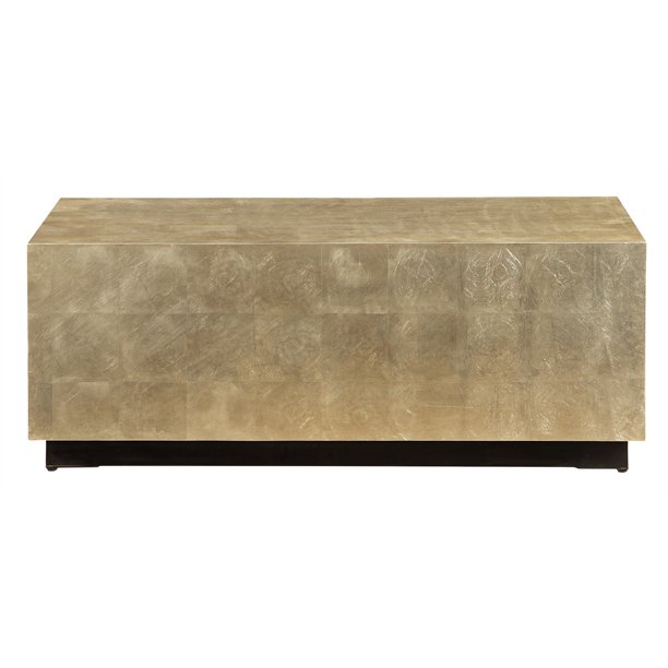 Mesa de cóctel, acabado oro metálico casiar y negro image 1