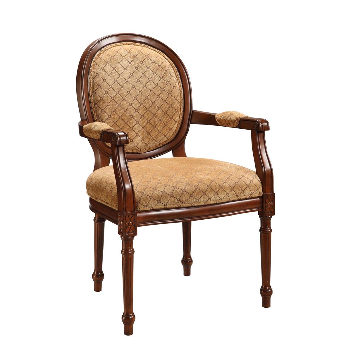  Silla con brazos tapizados de mezcla tradicional image 1