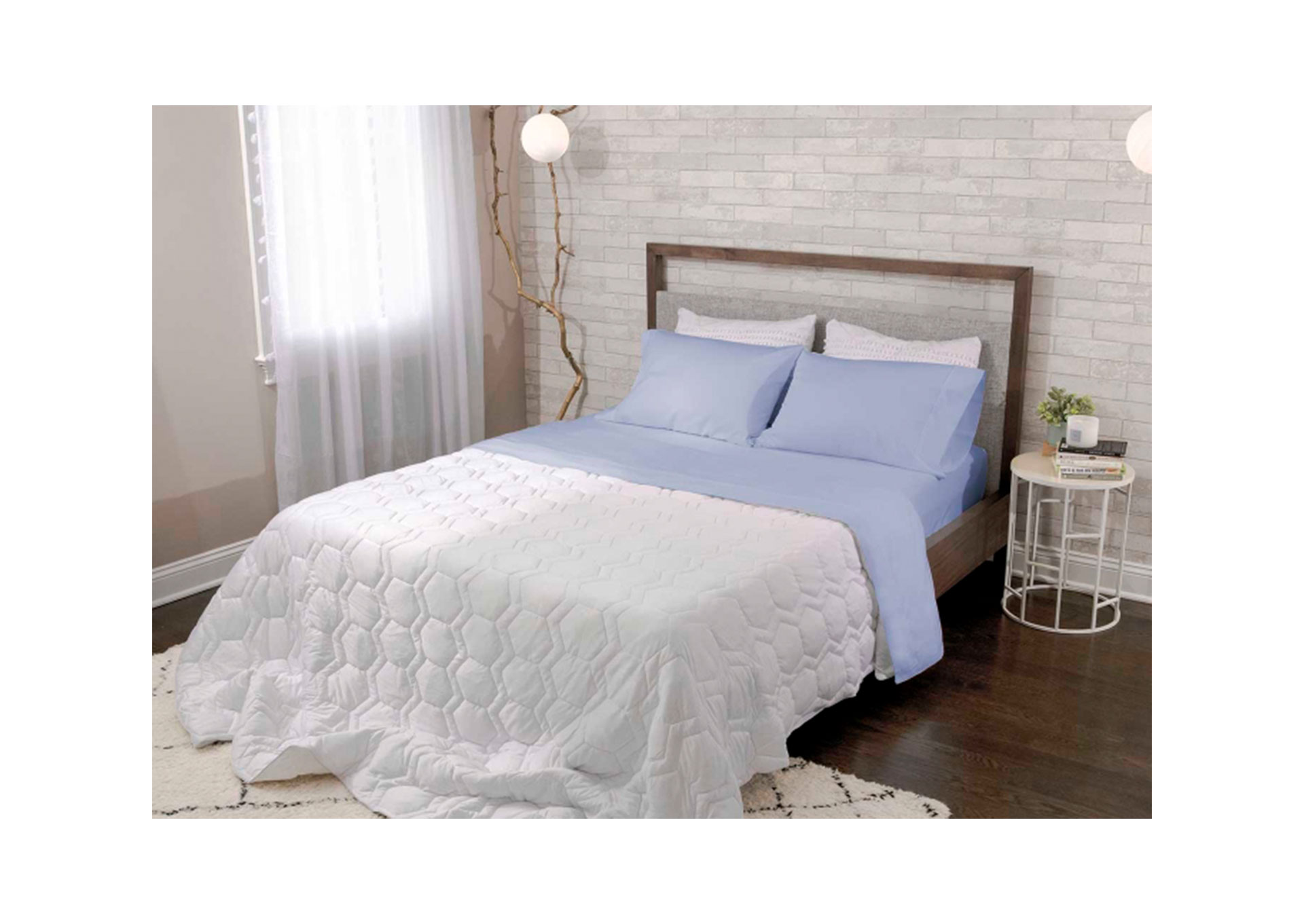 BASIC BEDSHEET MIST LIFESTYLE image 3