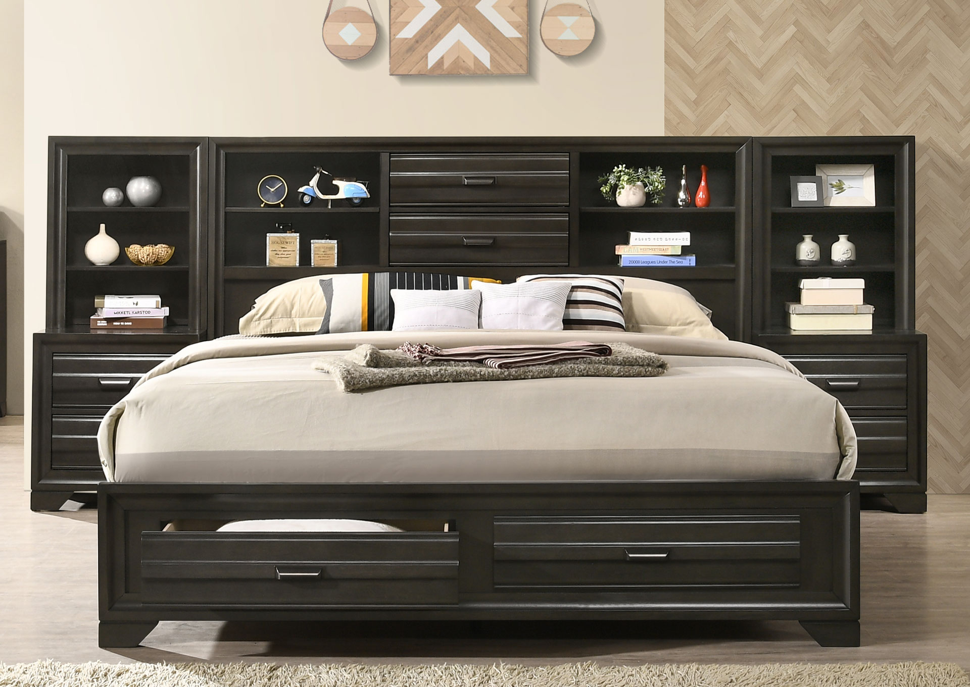 Dormitorio con Pier Queen 7 Piezas - Antique Grey image 1
