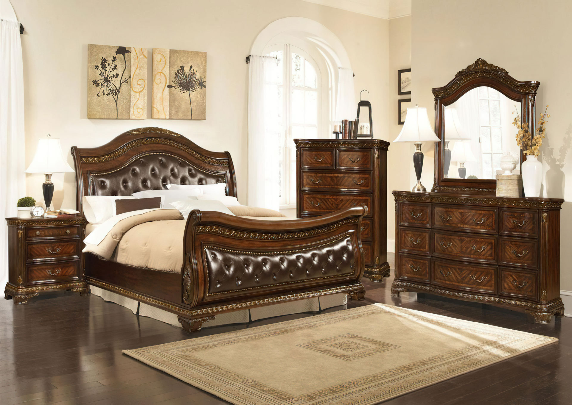 King Arthur Domitorio King 7piezas - Dark Walnut image 1
