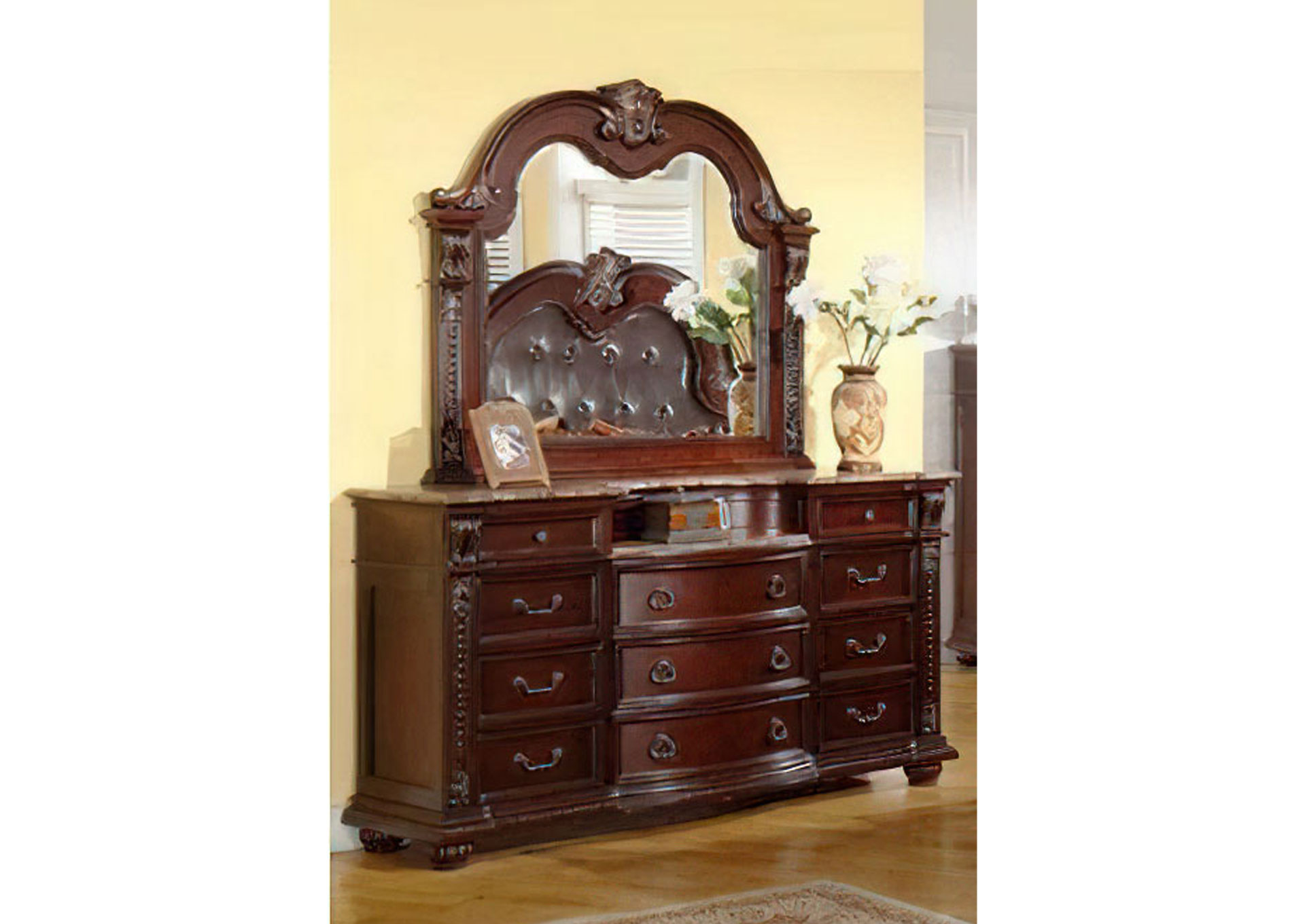 Charlotte Tocador y Espejo - Walnut   image 1