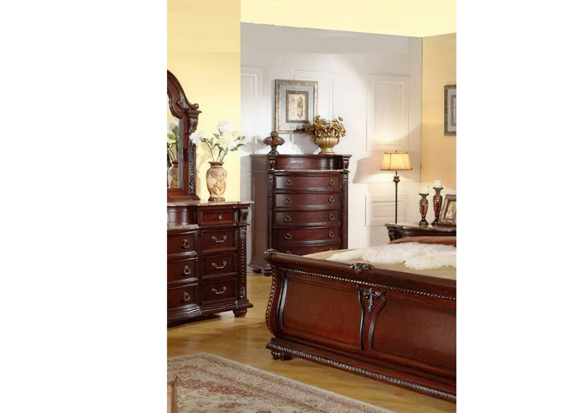 Gavetero Charlotte de 5 Gavetas - Walnut image 1