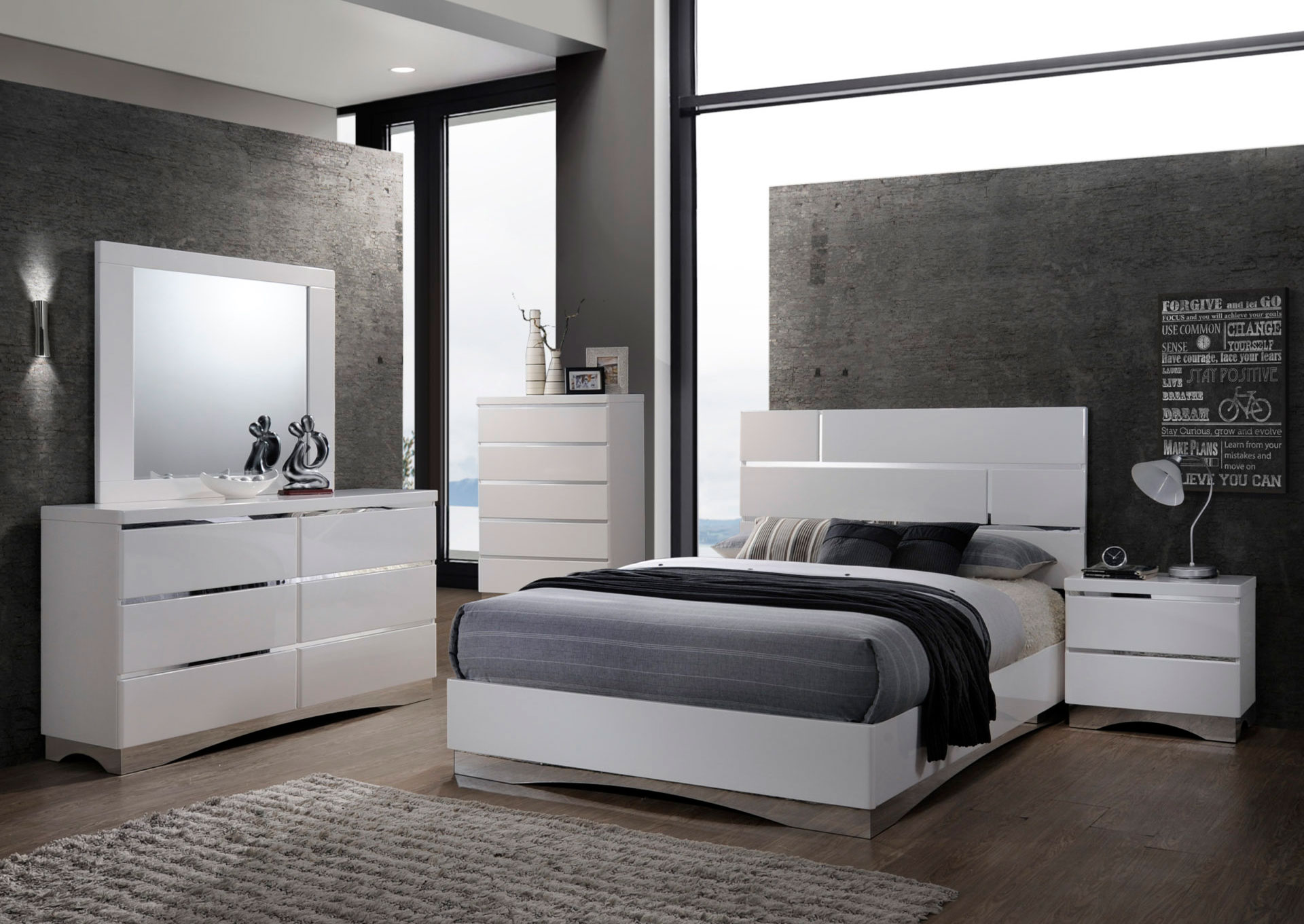  Domitorio Stanton King 7 piezas - Color Blanco image 1