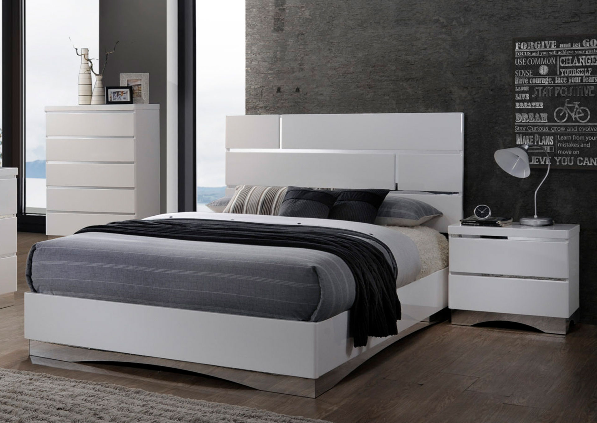  Domitorio Stanton Queen 5 piezas - Color Blanco image 1