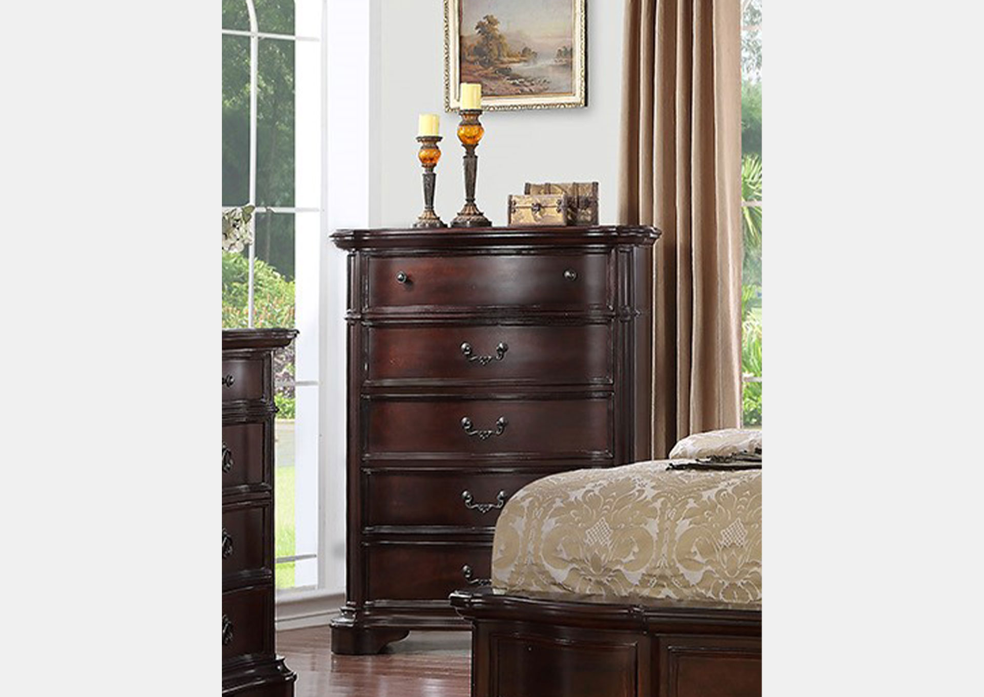  Gavetero de 5 Gavetas - Mahogany image 1