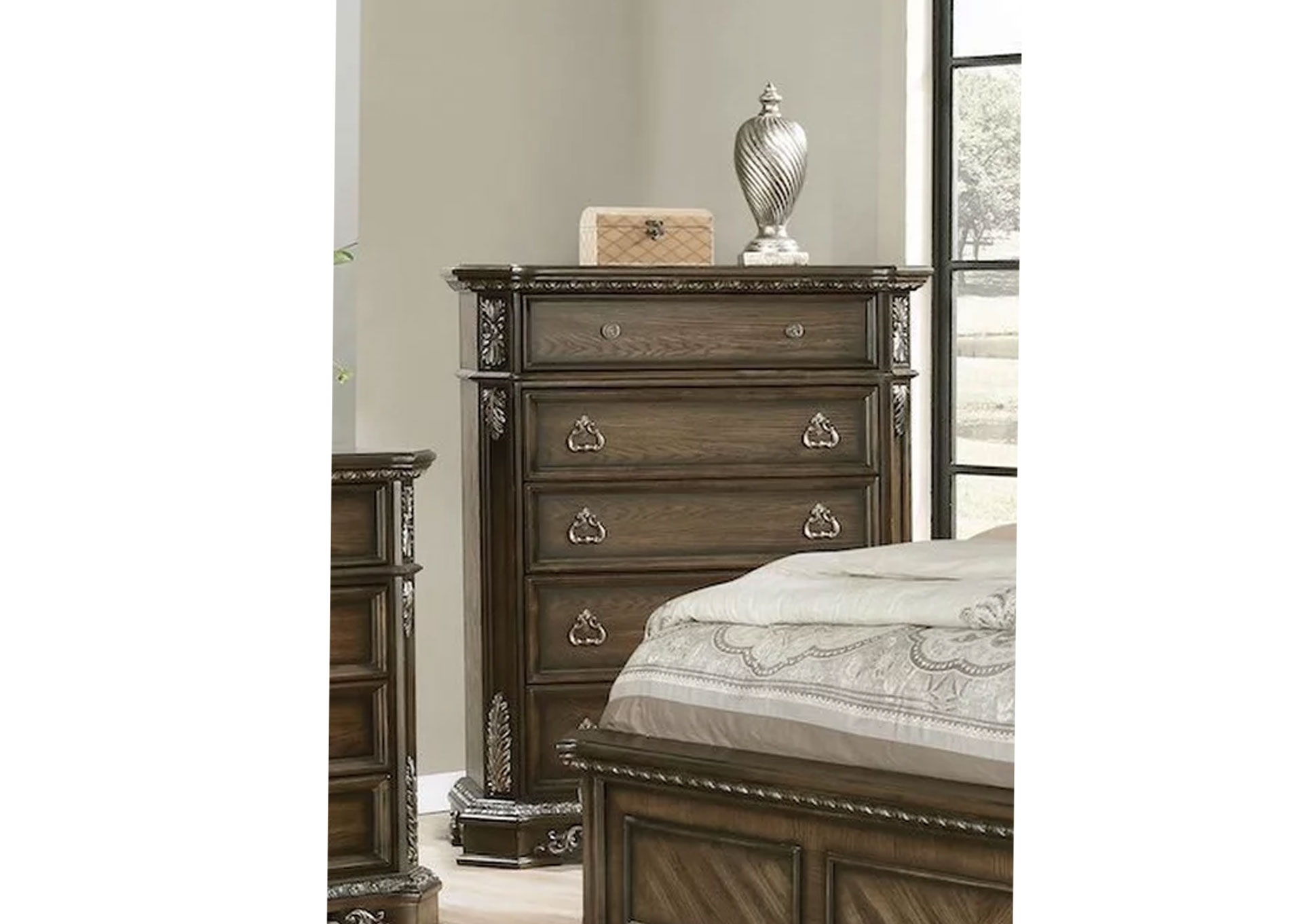  Gavetero de 5 Gavetas - Medium Oak  image 1