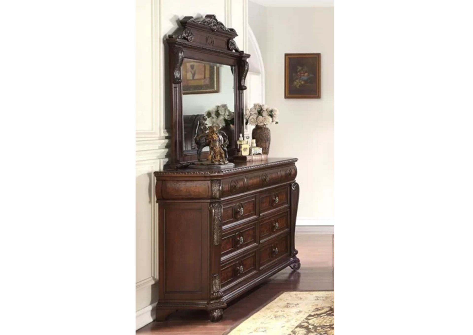Tocador con Espejo - Dark Brown image 1