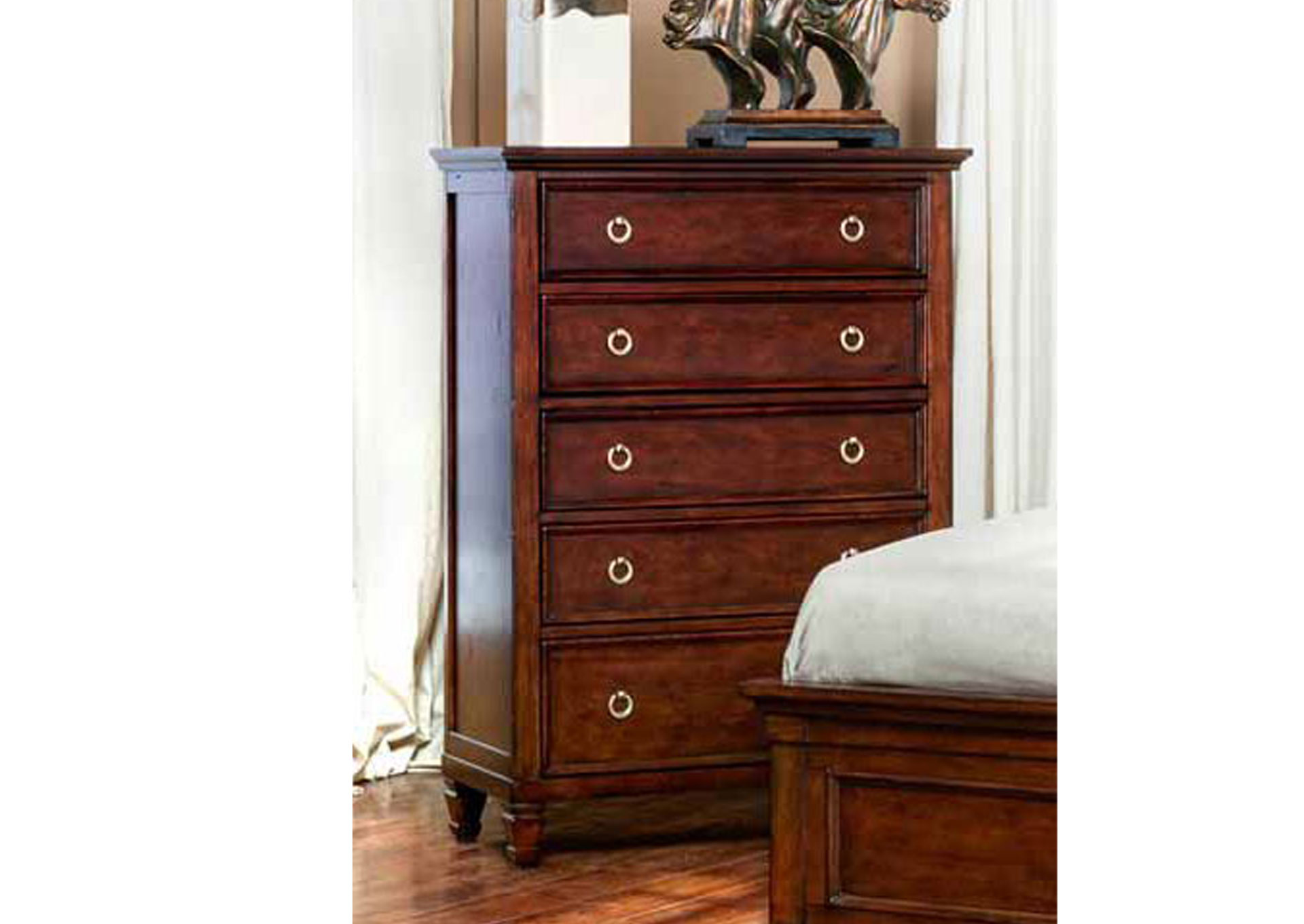  Gavetero Tamarack de 5 Gavetas - Brown Cherry  image 1