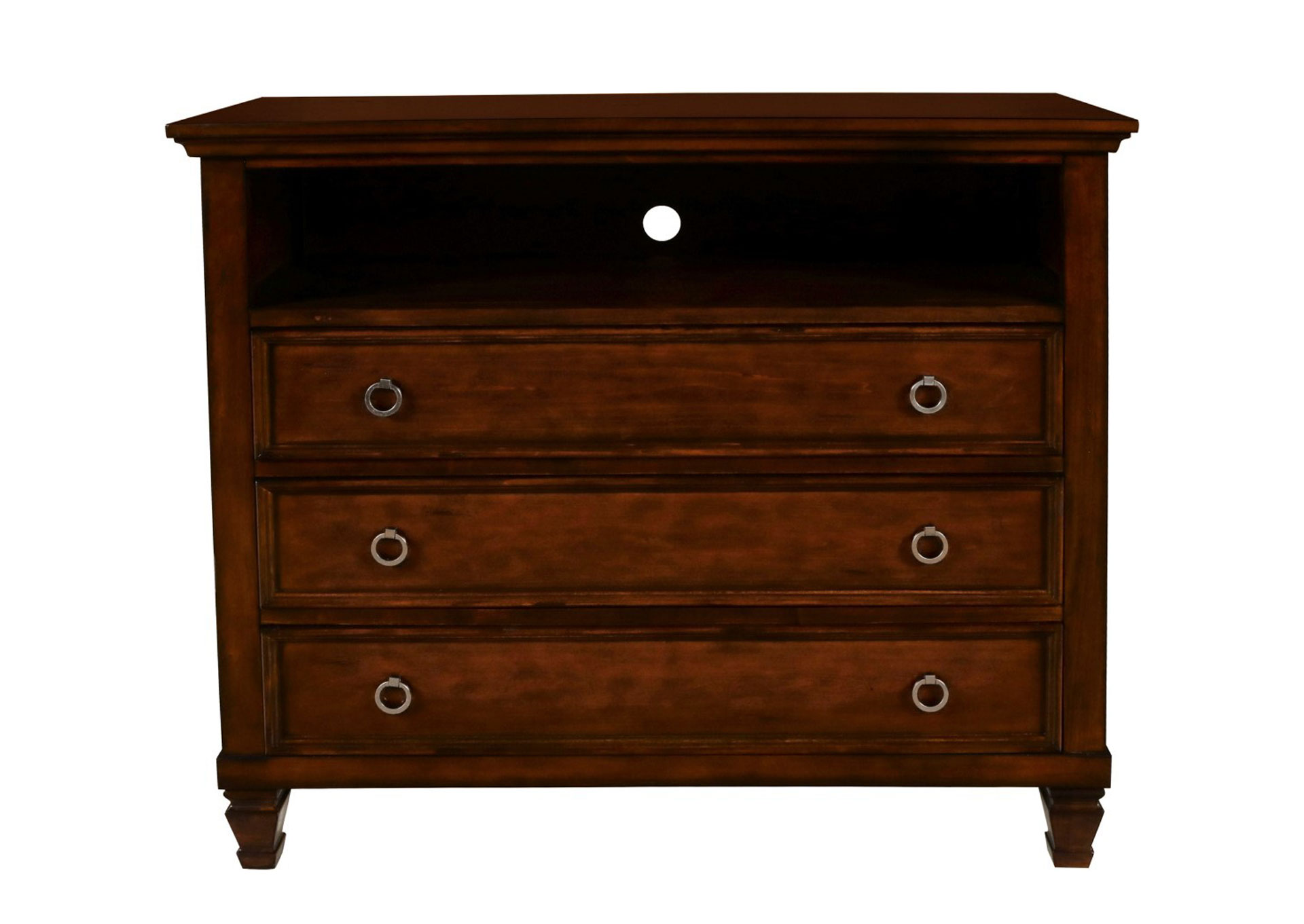 Tamarack Media Chest de 3 Gavetas - Brown Cherry  image 1