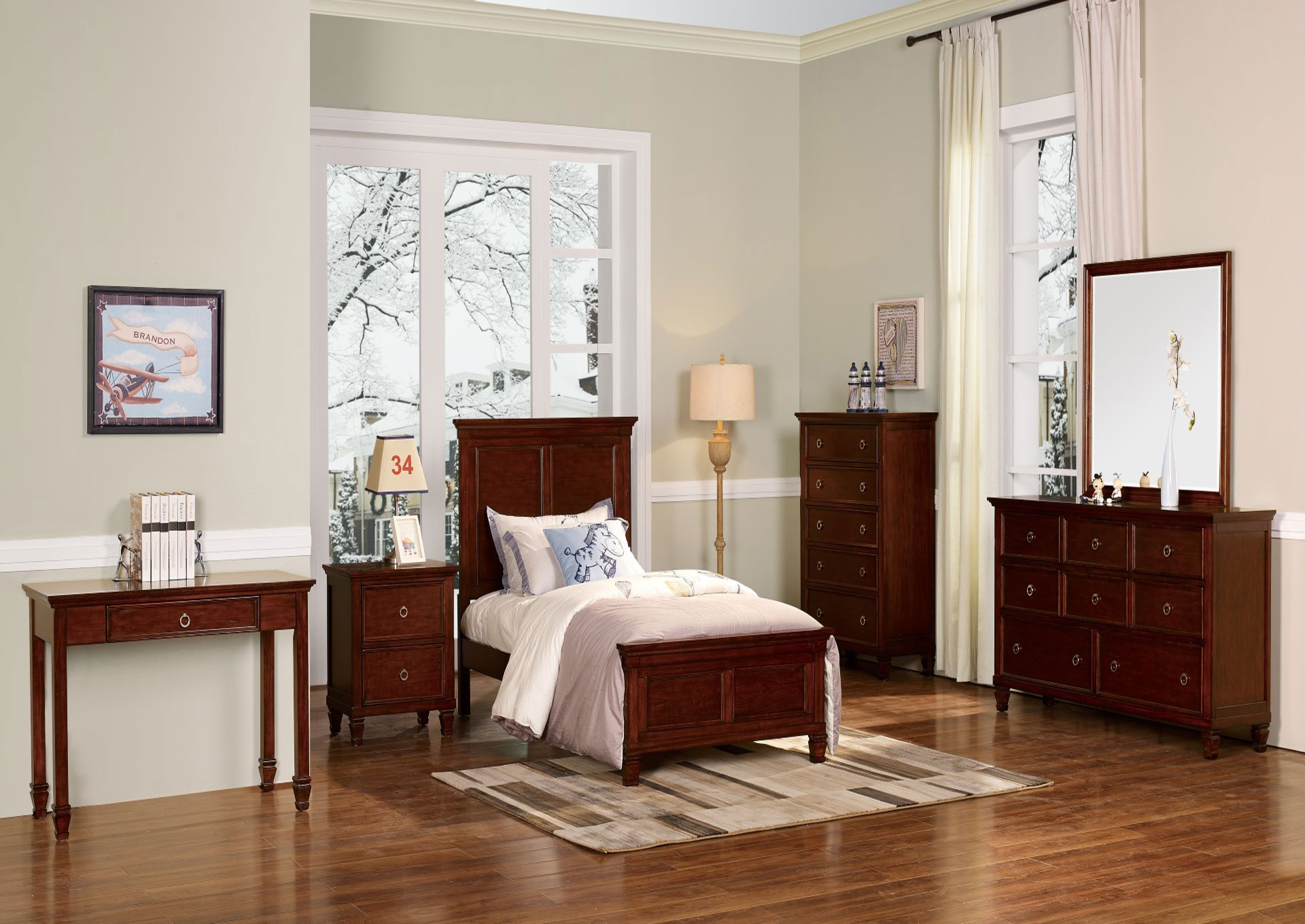 Domitorio Tamarack Twin 6 piezas - Brown Cherry image 1