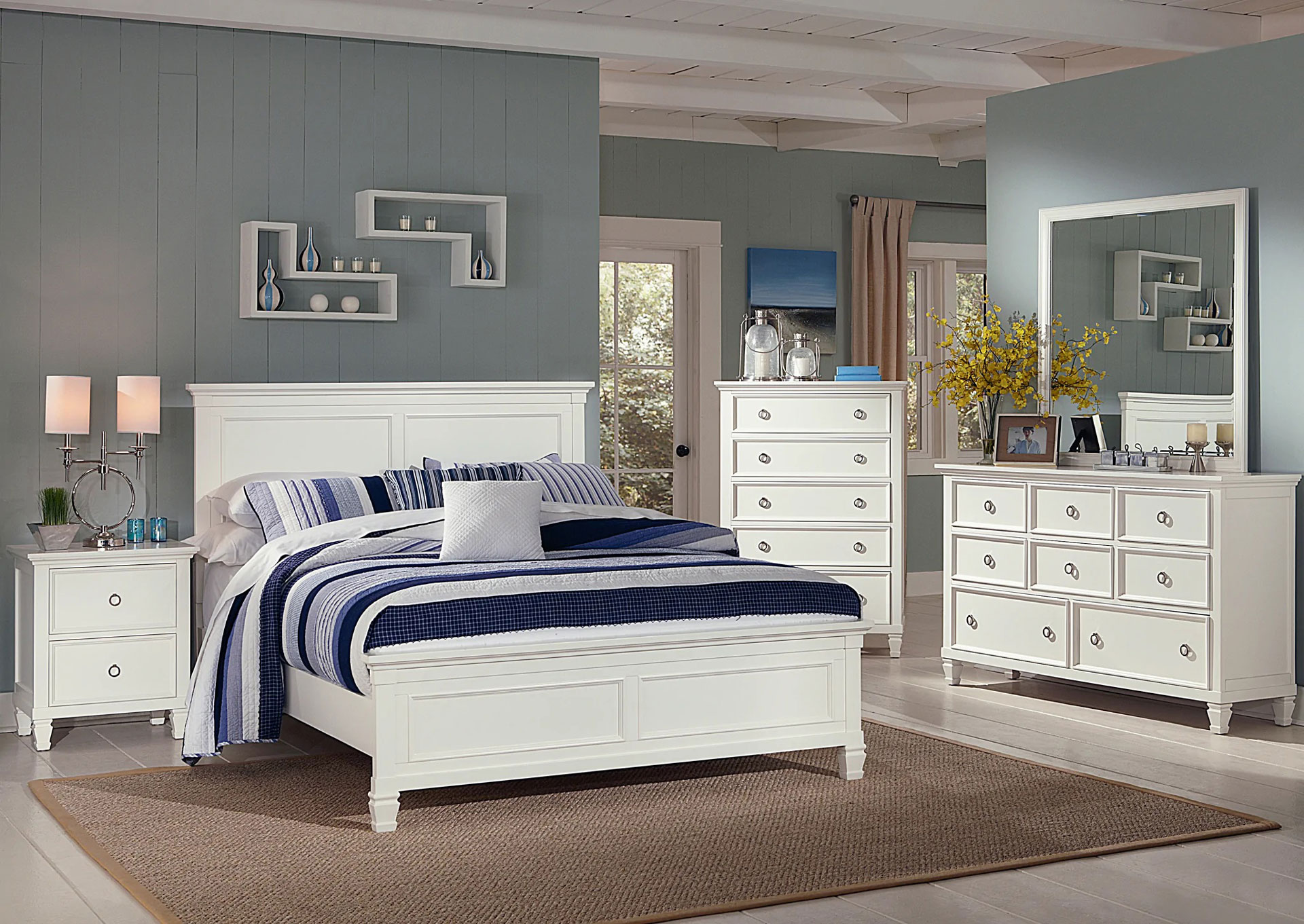 Domitorio Tamarack Queen 7 piezas - Color Blanco  image 1