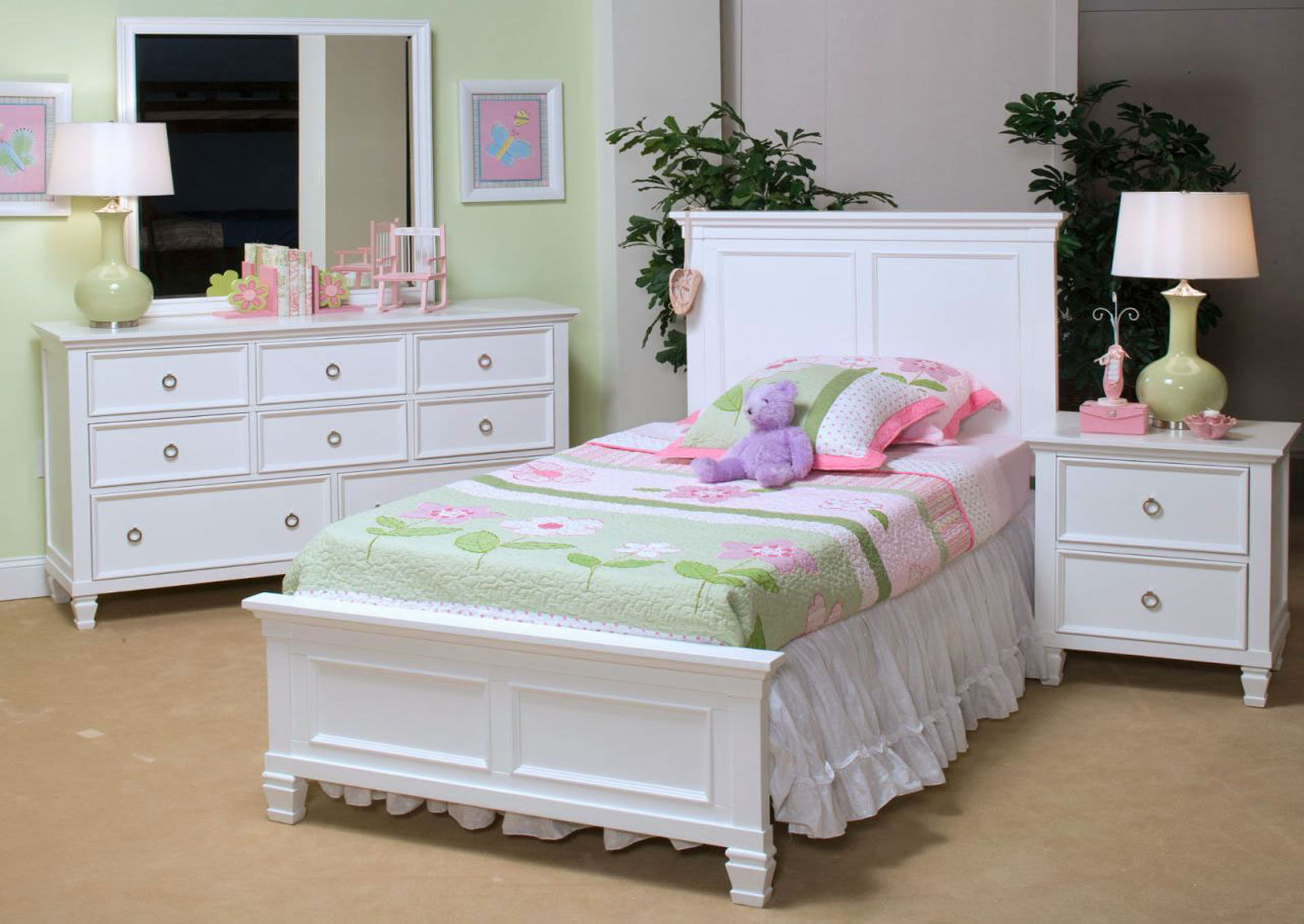 Domitorio Tamarack Twin 6 piezas - Color Blanco  image 1