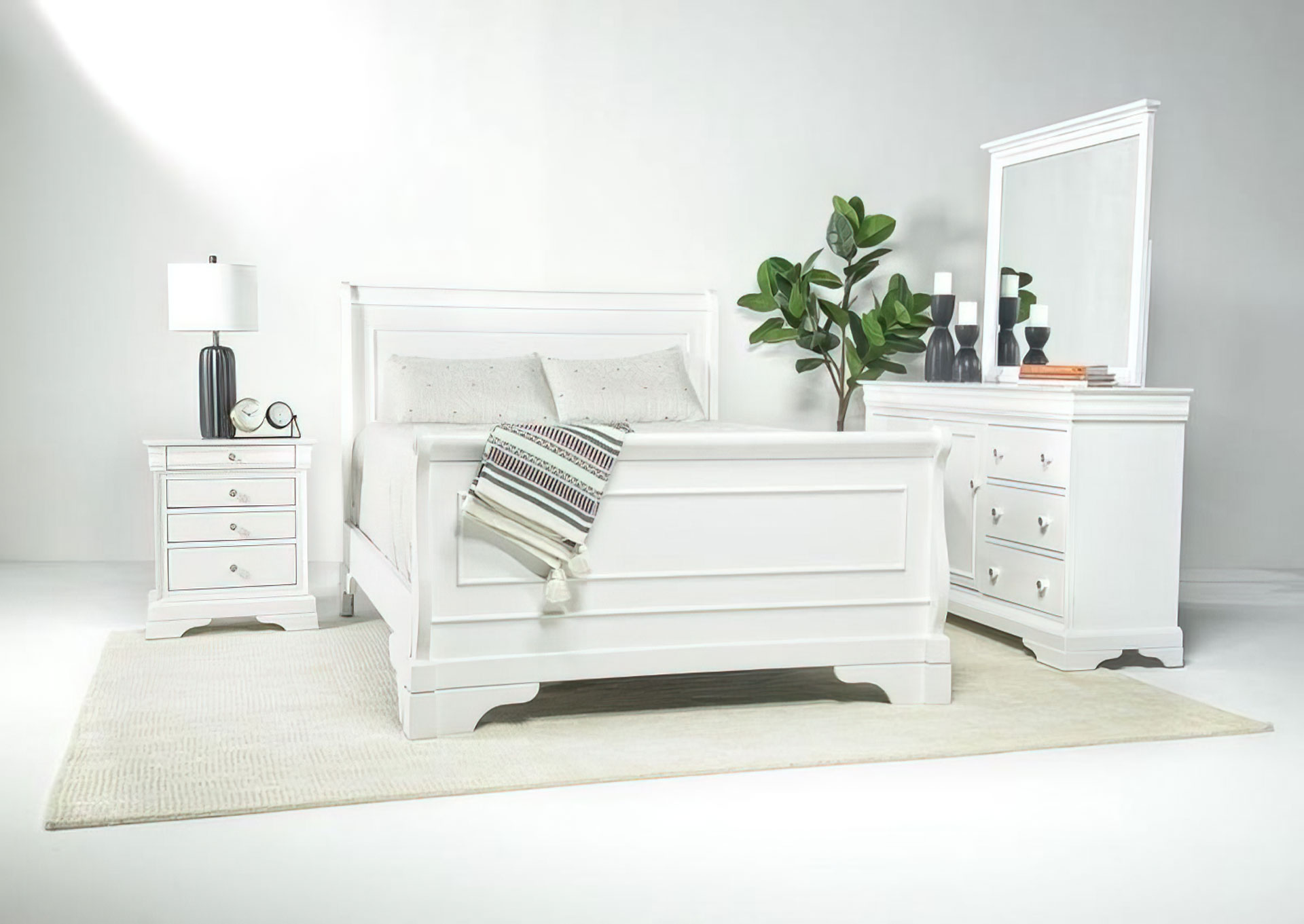 Domitorio Versaille Twin 6 piezas - Color Blanco  image 1