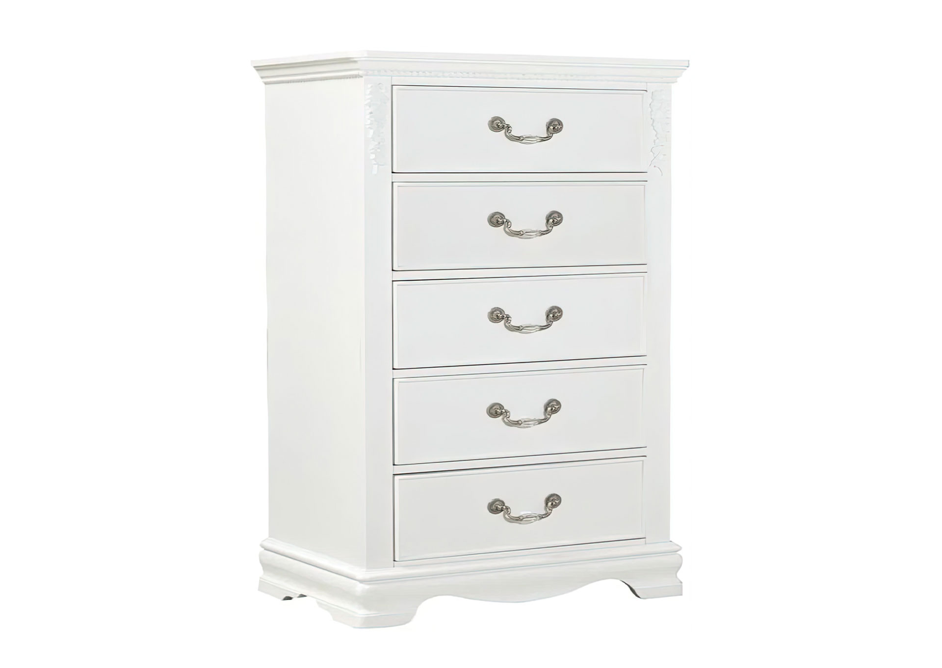 Gavetero Jessica de 5 gavetas - White image 1