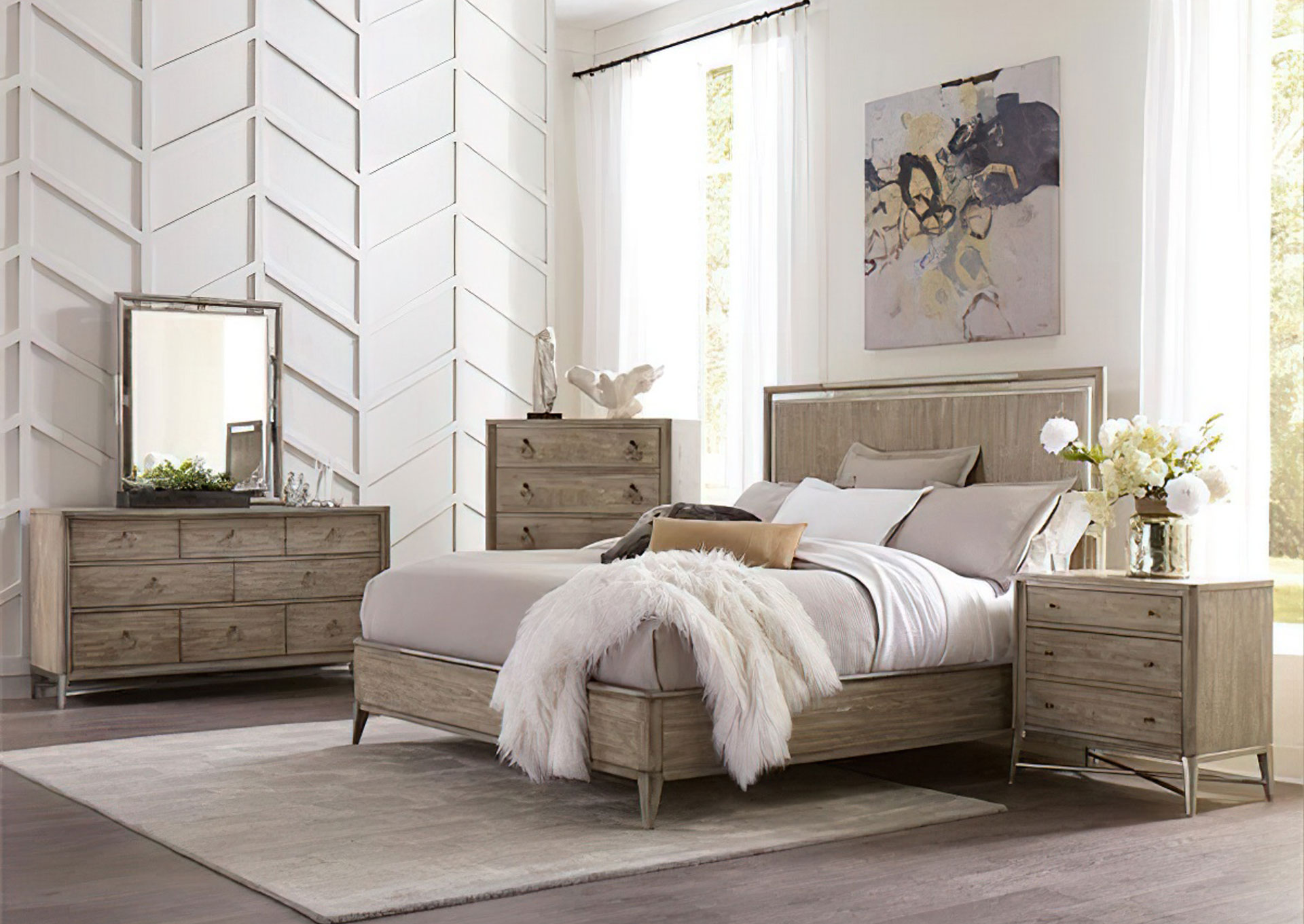 Sophie Domitorio Queen 7 piezas - Natural Finish image 1