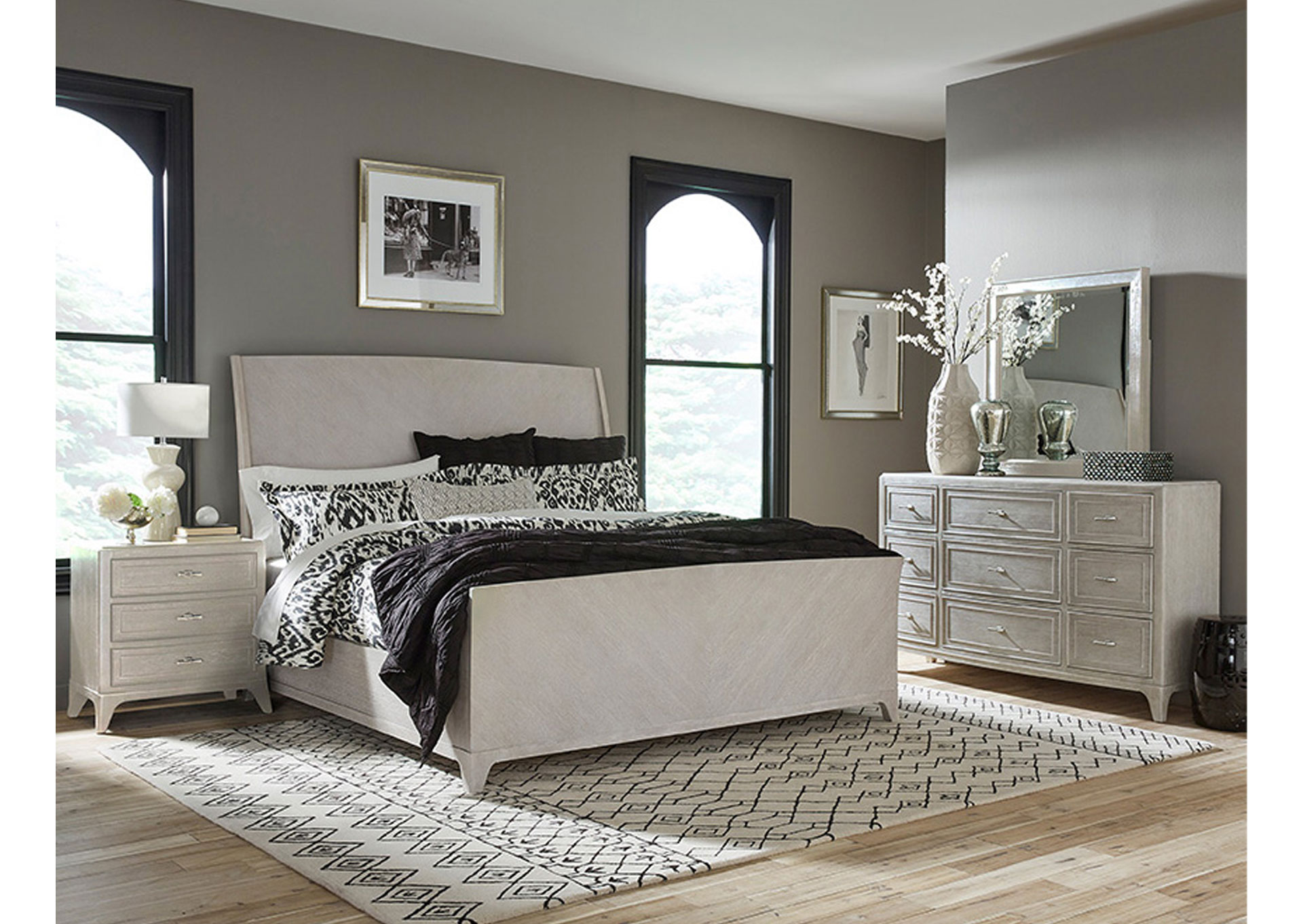 Lex Street Domitorio King 7 piezas - Poplar Finish image 1