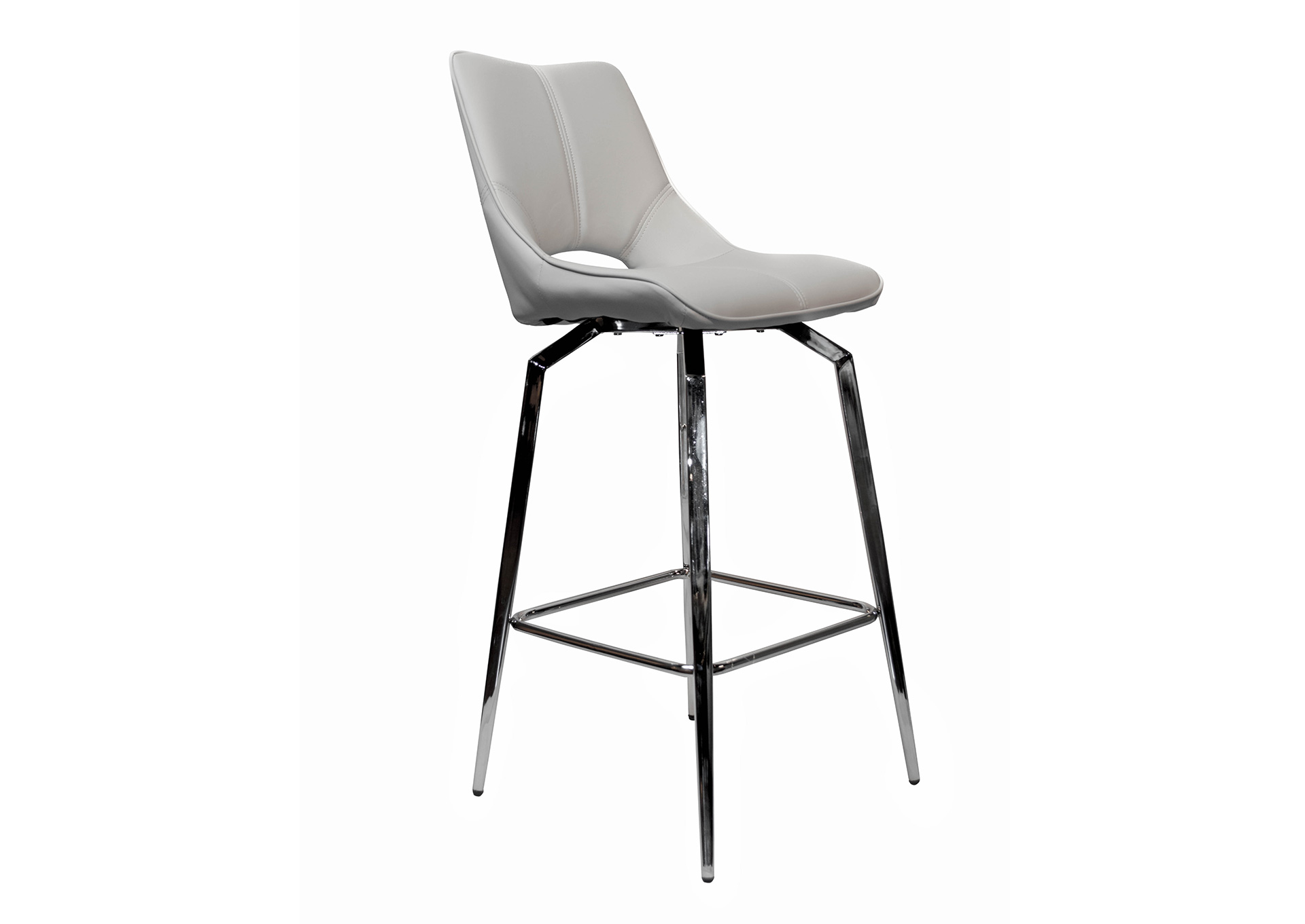 H0311 24" - Gris Claro Cromado Aero - Banco Tipo Bar image 1