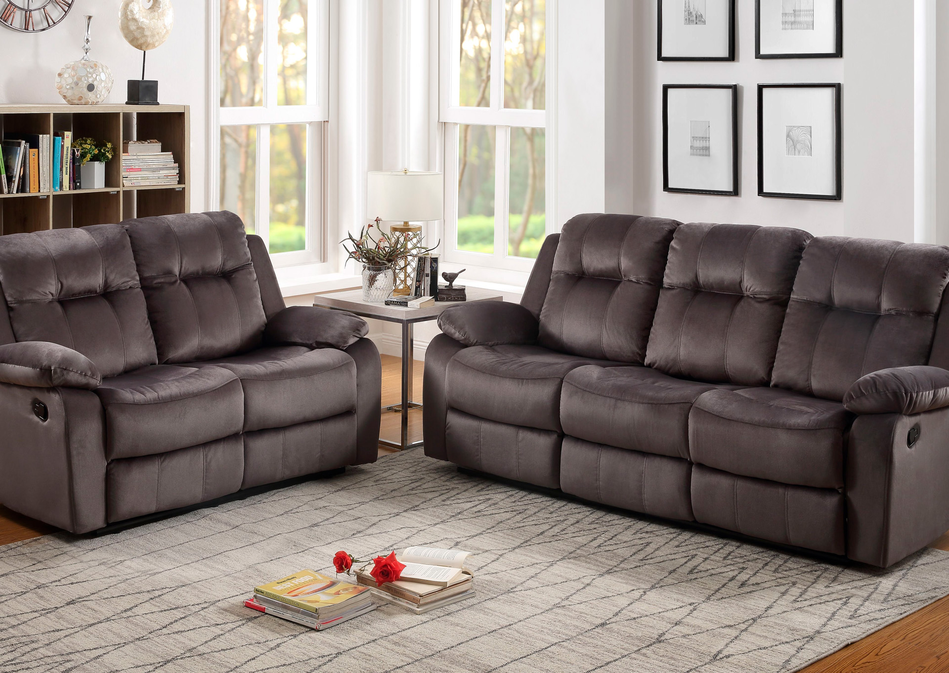 Sala Reclinable 2 Piezas - Color Gris image 1