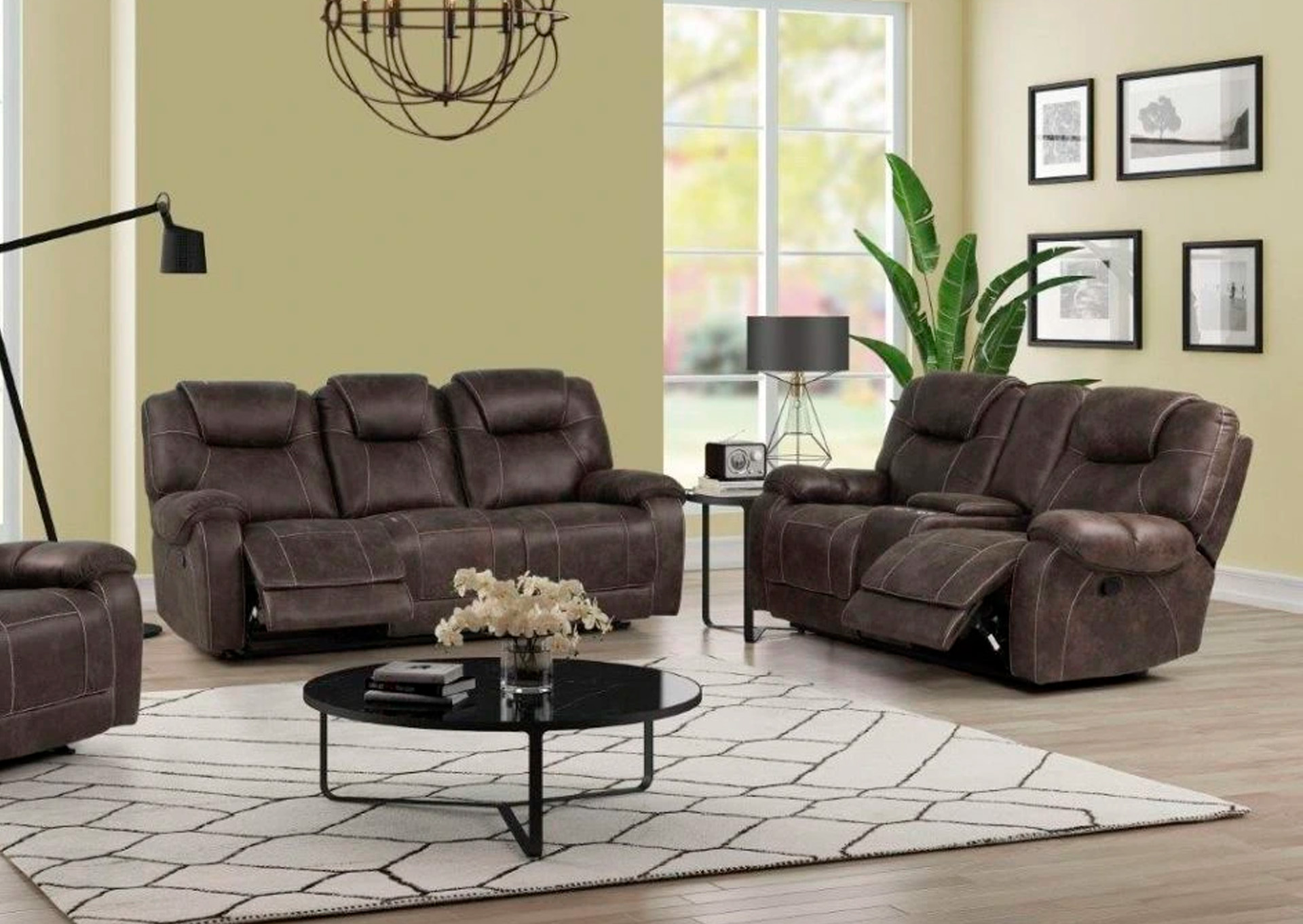 Sala Reclinable Anton 2 Piezas - Color Chocolate  image 1