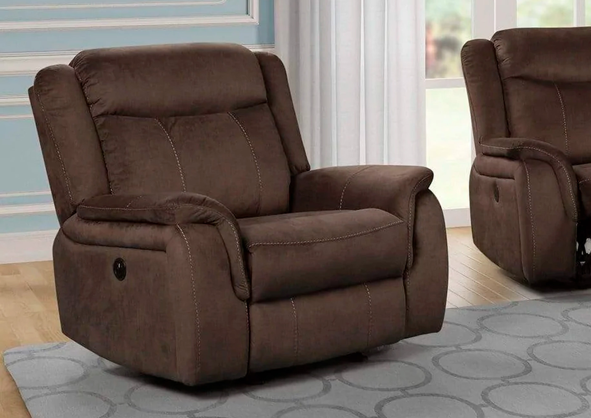 Sillón Reclinable Cavett - Color Cocoa image 1
