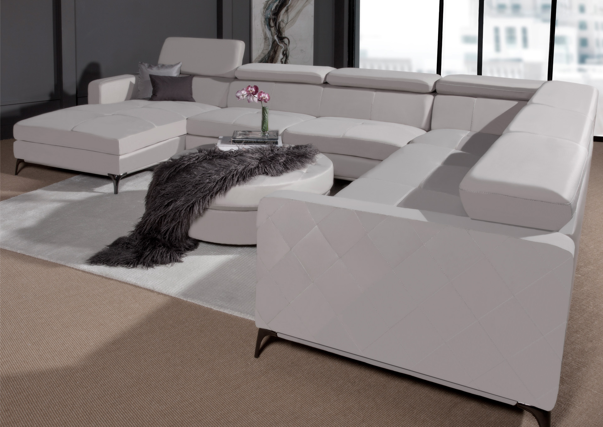 Seccional con Chaise Izquierdo 4 Piezas - Light Gray  image 1
