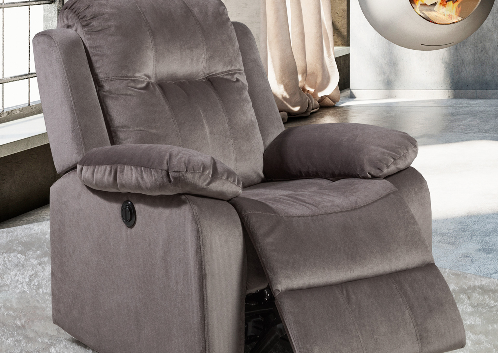 Sillón Reclinable Eléctrico - Color Gris  image 1
