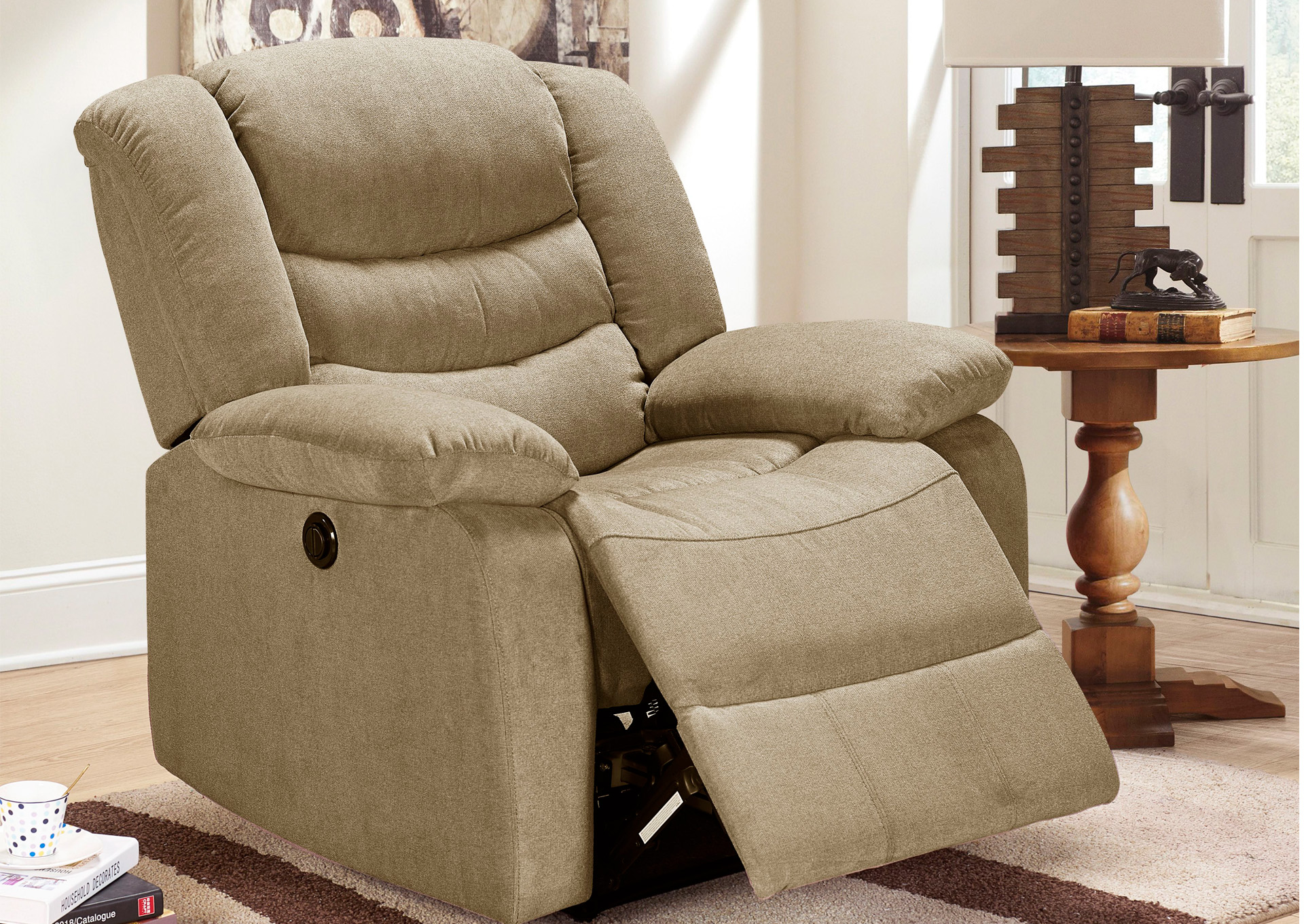 Sillón Reclinable Eléctrico - Color Taupe image 1