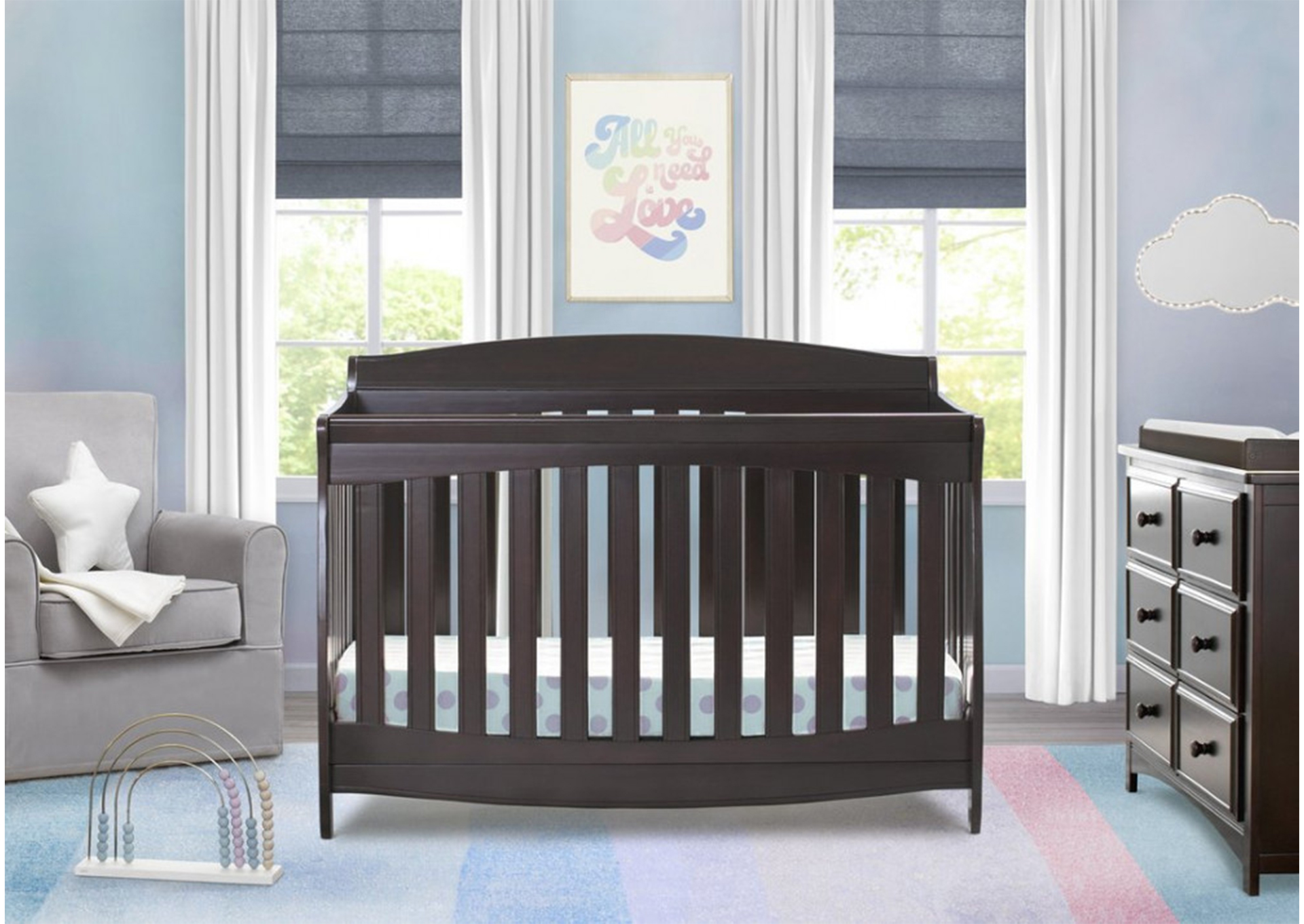 Colton - Chocolate oscuro - Cuna convertible 6 en 1 image 1